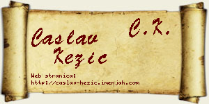Časlav Kezić vizit kartica